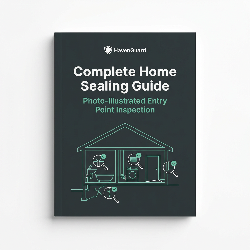 Digital: Room-by-room sealing guide with photo illustrations showing exactly where to check
