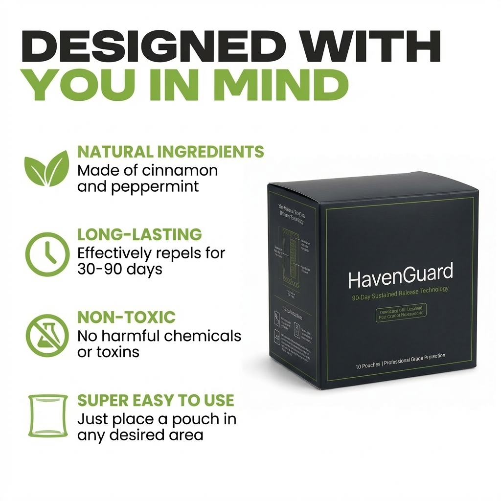 HavenGuard Natural Rodent Repellent Pouches™