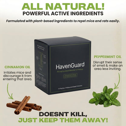 HavenGuard Natural Rodent Repellent Pouches™