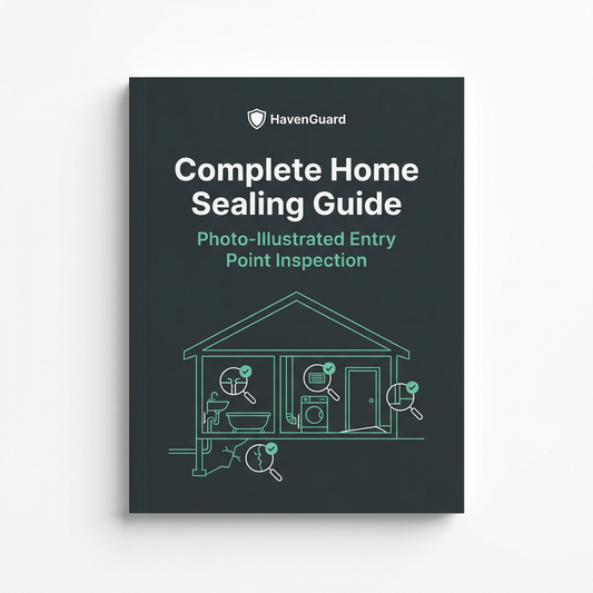 Digital: Room-by-room sealing guide with photo illustrations showing exactly where to check