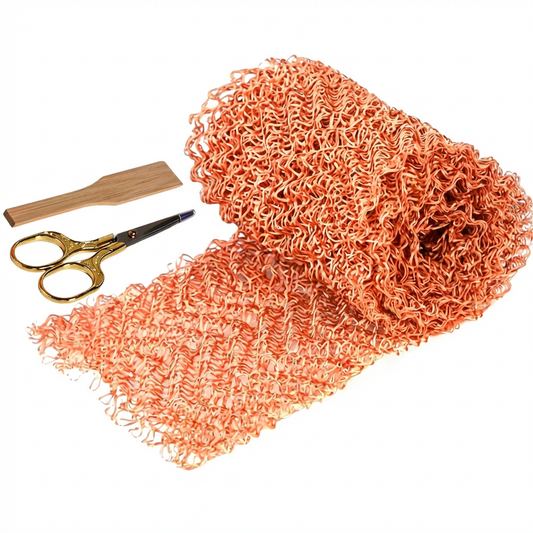 Copper wool plugs for pipe gaps and utility entry points